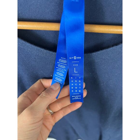 Kit and Ace Men's Crewneck Stretch T-Shirt Short Sleeve Black Size Large - Picture 2 of 4